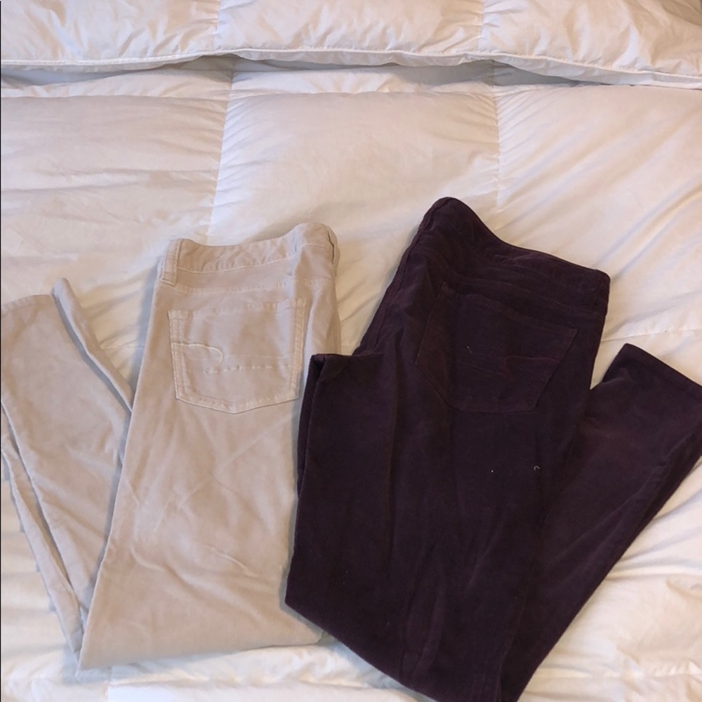 AMERICAN EAGLE CORDUROY STRETCH SKINNY JEANS - Picture 1 of 3